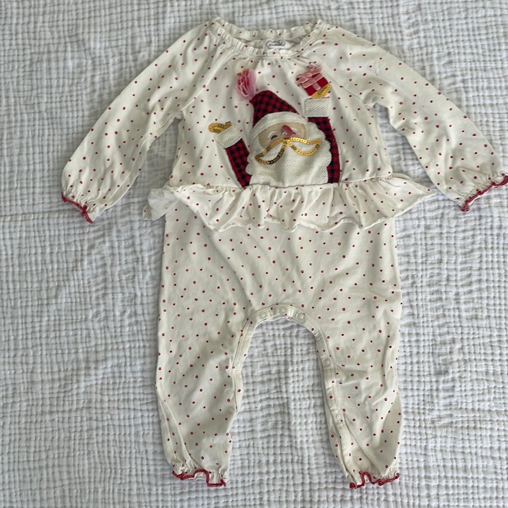 Santa long sleeve body suit